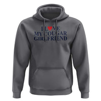 I Love My Cougar Girlfriend Hoodie Funny Gift for Him Boyfriend Valentine