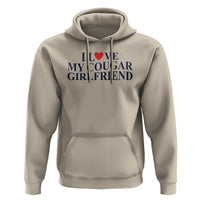 I Love My Cougar Girlfriend Hoodie Funny Gift for Him Boyfriend Valentine