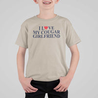 I Love My Cougar Girlfriend T Shirt For Kid Funny Gift for Him Boyfriend Valentine