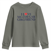 I Love My Cougar Girlfriend Youth Sweatshirt Funny Gift for Him Boyfriend Valentine