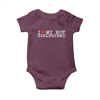 I Love My Hot Girlfriend Baby Onesie Valentines Day Gifts For Boyfriend