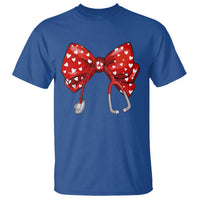 Nurse Coquette Valentine Heart T Shirt Gift For Healthcare Professionals Bow