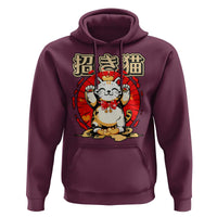 Maneki Neko Hoodie Kawaii Japanese Lucky Cat