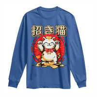 Maneki Neko Long Sleeve Shirt Kawaii Japanese Lucky Cat