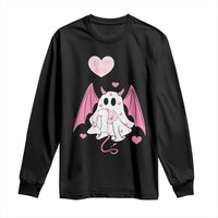 Valentines Ghost Long Sleeve Shirt Be My Boo Cute Funny