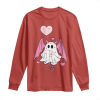 Valentines Ghost Long Sleeve Shirt Be My Boo Cute Funny
