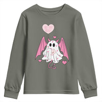 Valentines Ghost Youth Sweatshirt Be My Boo Cute Funny