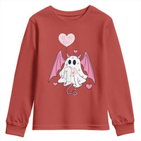 Valentines Ghost Youth Sweatshirt Be My Boo Cute Funny