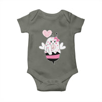 Valentines Ghost Baby Onesie Be My Boo Bee Boobee Coquette Cute Funny