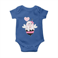 Valentines Ghost Baby Onesie Be My Boo Bee Boobee Coquette Cute Funny