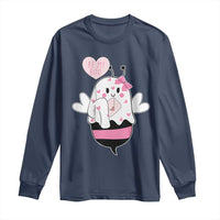 Valentines Ghost Long Sleeve Shirt Be My Boo Bee Boobee Coquette Cute Funny