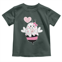 Valentines Ghost Toddler T Shirt Be My Boo Bee Boobee Coquette Cute Funny
