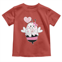 Valentines Ghost Toddler T Shirt Be My Boo Bee Boobee Coquette Cute Funny