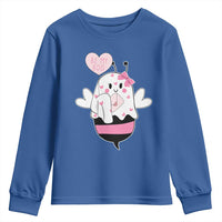 Valentines Ghost Youth Sweatshirt Be My Boo Bee Boobee Coquette Cute Funny