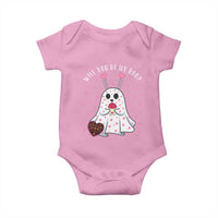 Valentines Ghost Baby Onesie Will You Be My Boo Cute Funny