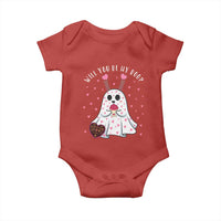 Valentines Ghost Baby Onesie Will You Be My Boo Cute Funny