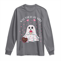 Valentines Ghost Long Sleeve Shirt Will You Be My Boo Cute Funny