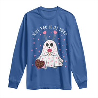 Valentines Ghost Long Sleeve Shirt Will You Be My Boo Cute Funny