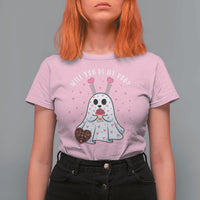 Valentines Ghost T Shirt For Women Will You Be My Boo Cute Funny