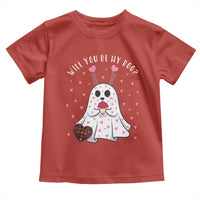 Valentines Ghost Toddler T Shirt Will You Be My Boo Cute Funny