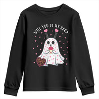 Valentines Ghost Youth Sweatshirt Will You Be My Boo Cute Funny