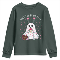 Valentines Ghost Youth Sweatshirt Will You Be My Boo Cute Funny