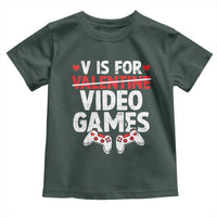 Valentines Day Gamers Toddler T Shirt V Is For Video Games