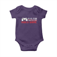 Valentines Day Gamers Baby Onesie V Is For Video Games Gamer