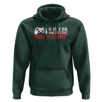 Valentines Day Gamers Hoodie V Is For Video Games Gamer