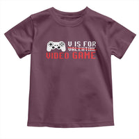 Valentines Day Gamers Toddler T Shirt V Is For Video Games Gamer