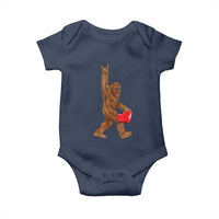 Bigfoot Heart Valentines Day Baby Onesie Boys Men Kids Love Sasquatch Lovers