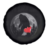 Bigfoot Heart Valentines Day Spare Tire Cover Funny Valentine Sasquatch Lovers