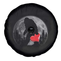 Bigfoot Heart Valentines Day Spare Tire Cover Funny Valentine Sasquatch Lovers