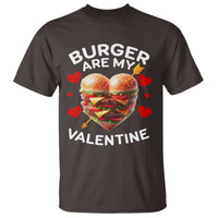 Funny Burger Is My Valentine Valentines Day Heart T Shirt