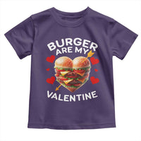 Funny Burger Is My Valentine Valentines Day Heart Toddler T Shirt