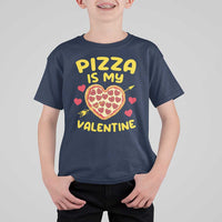 Pizza Is My Valentine Valentines Day Heart Pepperoni Lover T Shirt For Kid