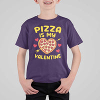 Pizza Is My Valentine Valentines Day Heart Pepperoni Lover T Shirt For Kid