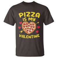 Pizza Is My Valentine Valentines Day Heart Pepperoni Lover T Shirt