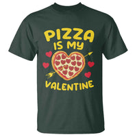 Pizza Is My Valentine Valentines Day Heart Pepperoni Lover T Shirt