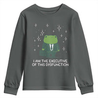 Funny Frog Youth Sweatshirt I Am The Executive Of This Dysfunction - Wonder Print Shop