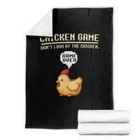 Funny Chicken Throw Blanket Game Dont Look At The Chicken