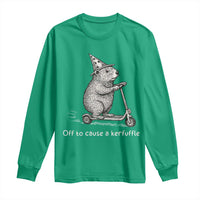 Funny Groundhog Off To Cause A Kerfuffle Long Sleeve Shirt - Wonder Print Shop