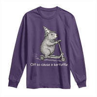 Funny Groundhog Off To Cause A Kerfuffle Long Sleeve Shirt - Wonder Print Shop