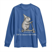 Funny Groundhog Off To Cause A Kerfuffle Long Sleeve Shirt - Wonder Print Shop