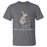 Funny Groundhog Off To Cause A Kerfuffle T Shirt - Wonder Print Shop