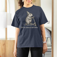 Funny Groundhog Off To Cause A Kerfuffle T Shirt For Women - Wonder Print Shop