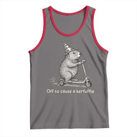 Funny Groundhog Off To Cause A Kerfuffle Tank Top - Wonder Print Shop