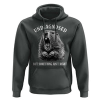 Funny Groundhog Meme Undiagnosed But Something Aint Right Hoodie - Wonder Print Shop