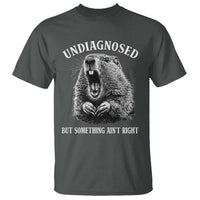Funny Groundhog Meme Undiagnosed But Something Aint Right T Shirt - Wonder Print Shop