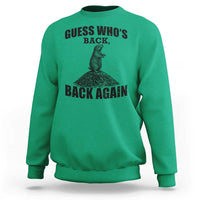 Funny Groundhog Day Sweatshirt Retro Guess Whos Back - Wonder Print Shop